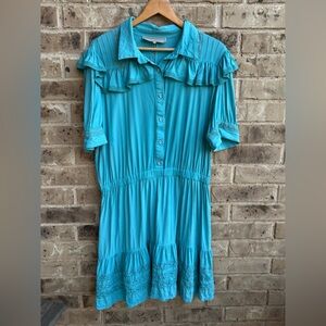 Double D Ranch Punchy Teal Dress Size XL